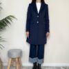 MARYLEY – Cappotto sfiancato blu