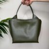 Borsa a spalla verde oliva