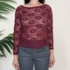 SUSY MIX – Maglia pizzo bordeaux