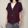 TENSIONE IN – Gilet in maglia bordeaux