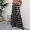 HAVEONE – Pantalone a palazzo tartan