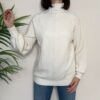 HAVEONE – Maglione trecce panna