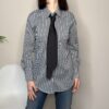 TENSIONE IN – Camicia con cravatta stampa vichy