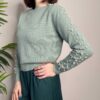 BLUE JOINT – Maglione verde menta perle