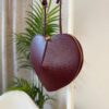 Mini bag cuore bordeaux