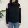 HAVEONE – Maglione oblo’ spalla nero