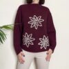 HAVEONE – Maglione fiori ricamati